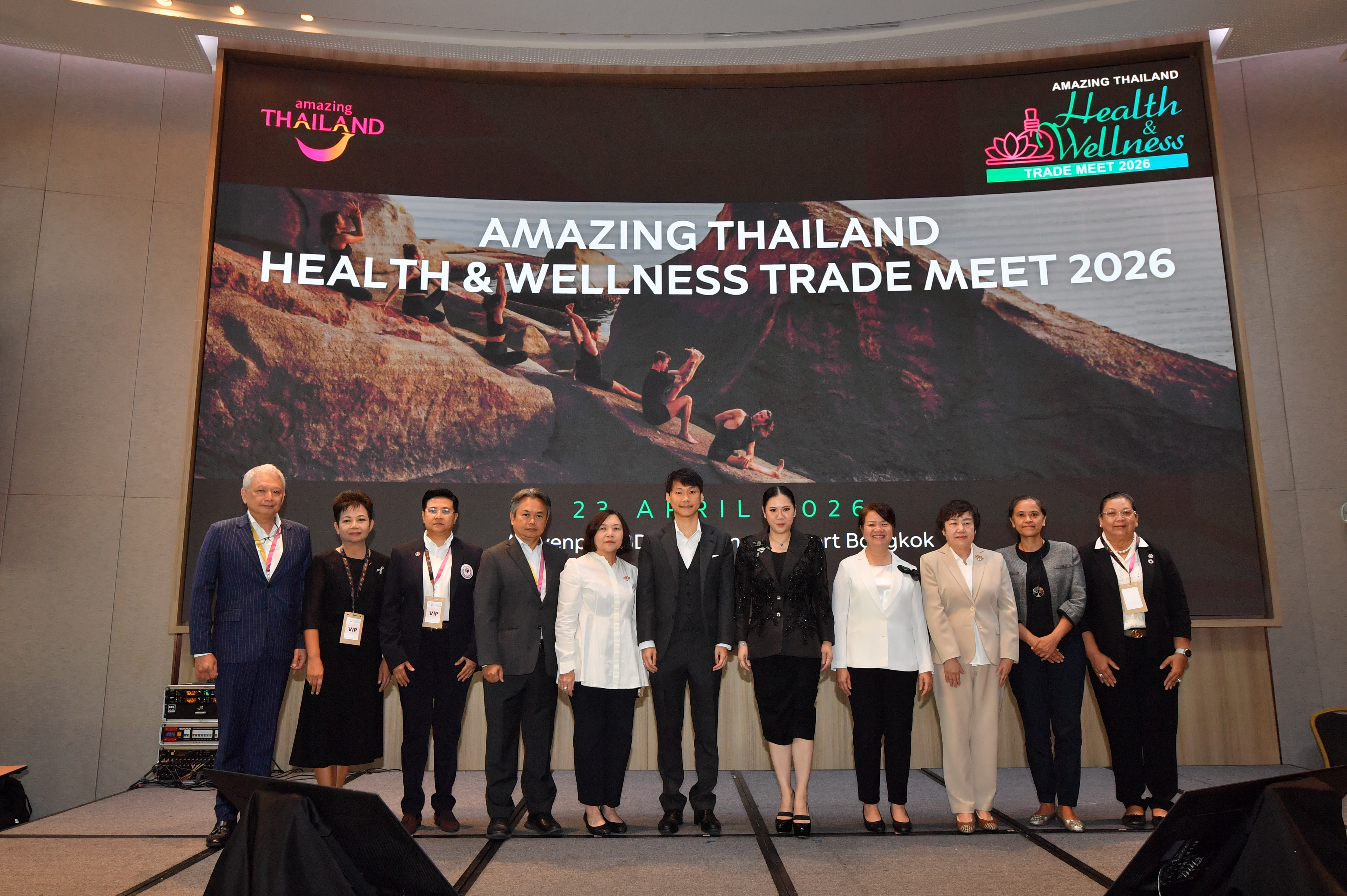 ททท. เปิดเวที Amazing Thailand Health & Wellness Trade Meet 2026 ดึงผู้ซื้อทั่วโลกจับคู่ธุรกิจ ตอบรับดีมานด์ตลาดสุขภาพมูลค่าสูง คาดสร้างรายได้หมุนเวียนทางเศรษฐกิจกว่า 929.62 ล้านบาท