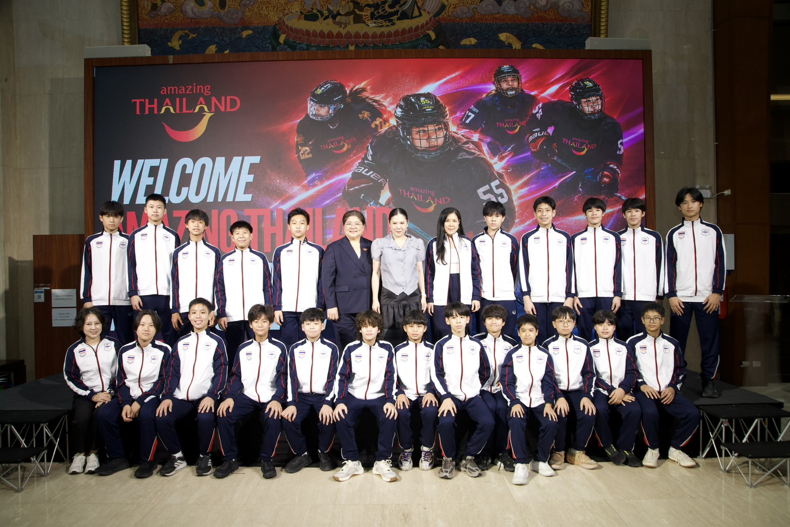 ททท. ส่งแรงใจทีมเยาวชนฮอกกี้น้ำแข็ง “Amazing Thailand” ลุยศึกใหญ่ที่ออสเตรเลีย ชูแนวคิด Sport Tourism มุ่งดันไทยสู่ศูนย์กลางฮอกกี้น้ำแข็งเยาวชนเอเชียแปซิฟิก