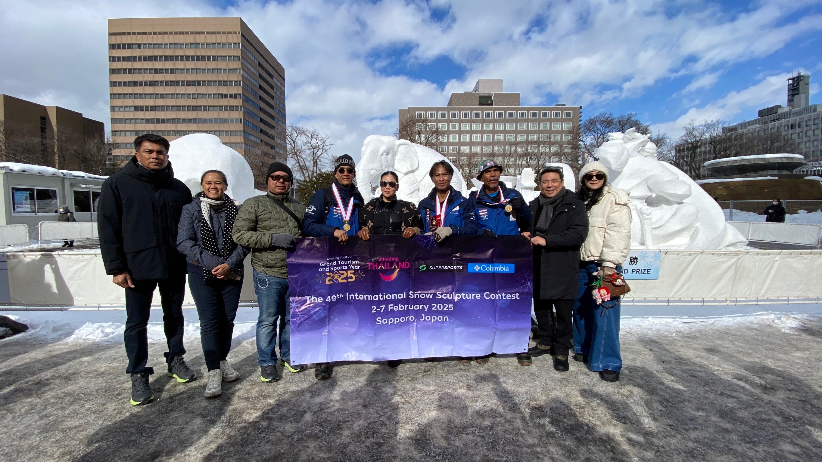 สุดปลื้ม! ทีมไทยโชว์ศักยภาพแกะสลักหิมะ คว้าที่2 งานเทศกาล International Snow Sculpture ครั้งที่ 49 ณ ประเทศญี่ปุ่น