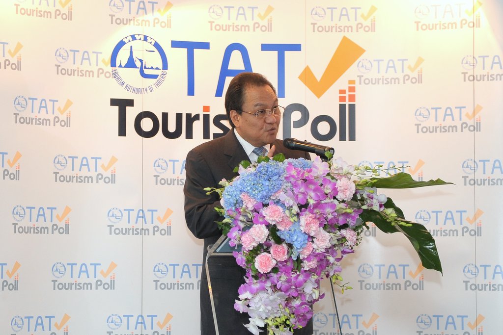 ททท. แถลงผลสำรวจความคิดเห็นของประชาชนที่มีต่อการเดินทางท่องเที่ยว (TAT Tourism Poll) เพื่อมองภาพบรรยากาศการเดินทางท่องเที่ยวของคนไทย รับเทศกาลสงกรานต์วันหยุดยาว รวมถึงเทศกาลฟุตบอลโลก